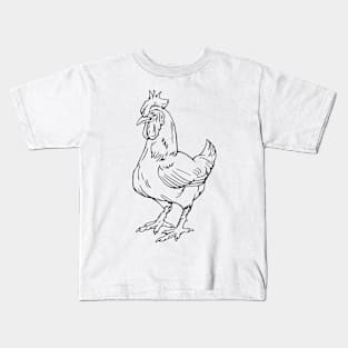 Rooster Chicken Kids T-Shirt